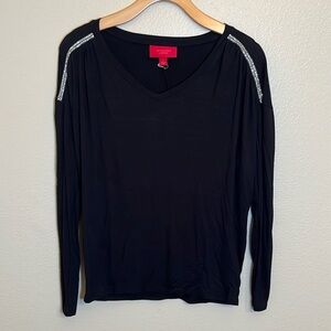 Jennifer Lopez Black Jewel Shirt